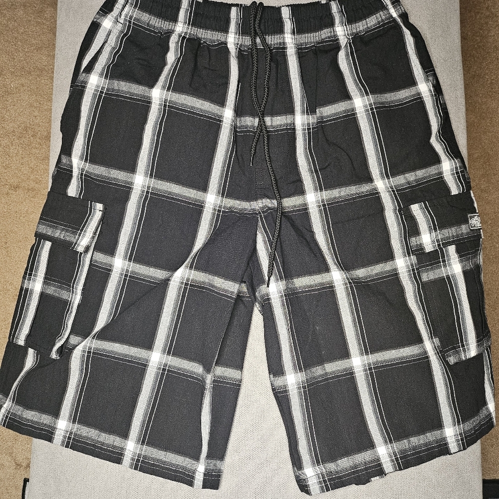 Shaka Wear Plaid Cargo Shorts